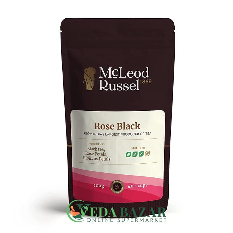 Чай Чёрный С Розой (Rose Black Tea) 100 гр, Маклеод Рассел (McLeod Russel) фото