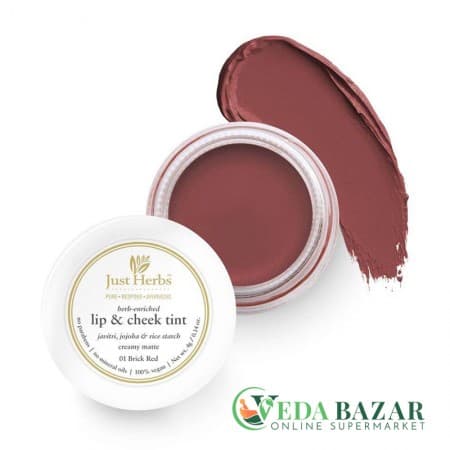 Тинт "Lip & Cheek", (Herb Enriched Lip & Cheek Tint), 4 Гр, Для Губ И Щёк, Джаст Хербс (Just Herbs) фото