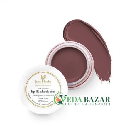 Тинт "Lip & Cheek", (Herb Enriched Lip & Cheek Tint), 4 Гр, Для Губ И Щёк, Джаст Хербс (Just Herbs) фото