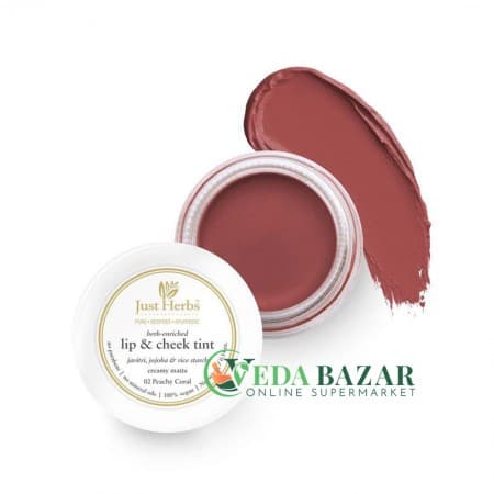 Тинт "Lip & Cheek", (Herb Enriched Lip & Cheek Tint), 4 Гр, Для Губ И Щёк, Джаст Хербс (Just Herbs) фото