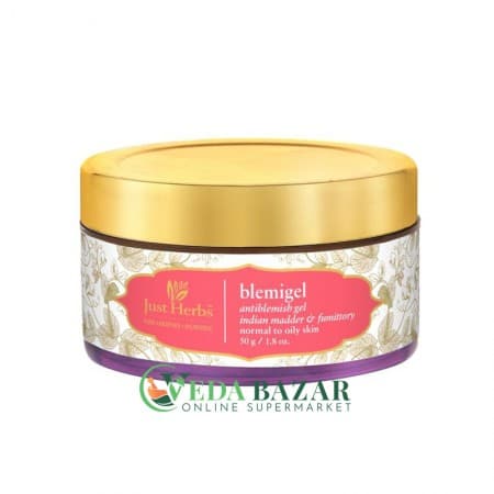 Гель Для Лица "Blemigel" (Face gel "Blemigel"), 50 Гр, Против Акне С Мареной И Фуминием,  Джаст Хербс (Just Herbs) фото