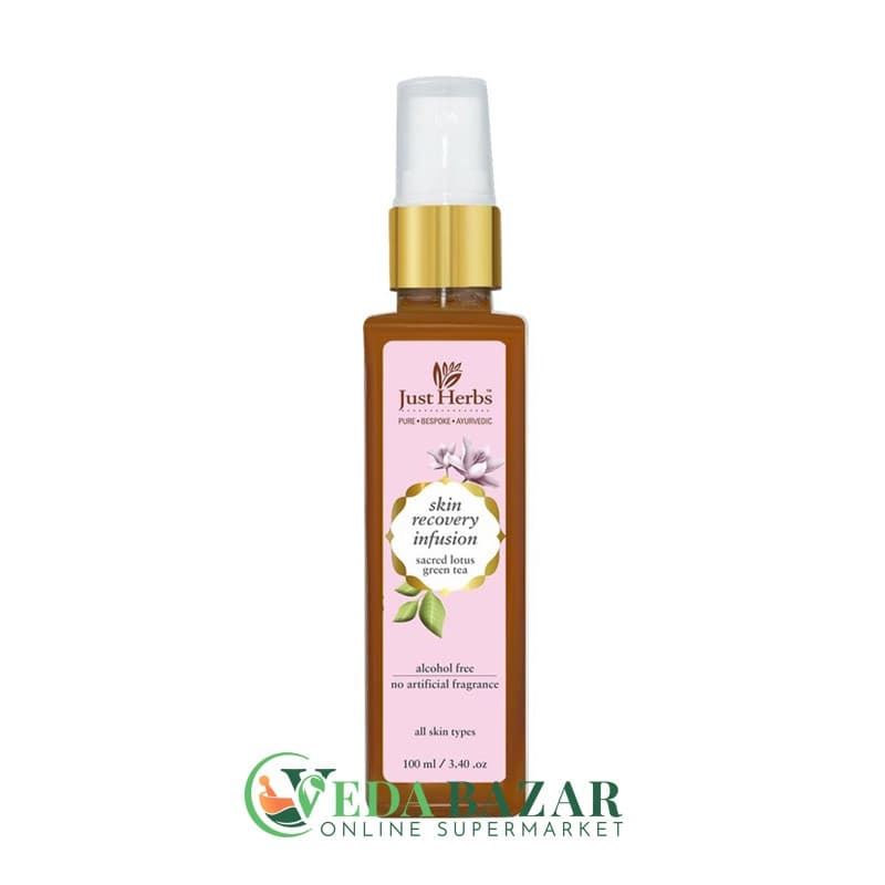 Тоник Для Лица "Sacred Lotus" (Skin Тoner "Sacred Lotus"), 100 Мл, С Зеленым Чаем И Лотосом, Джаст Хербс (Just Herbs) фото