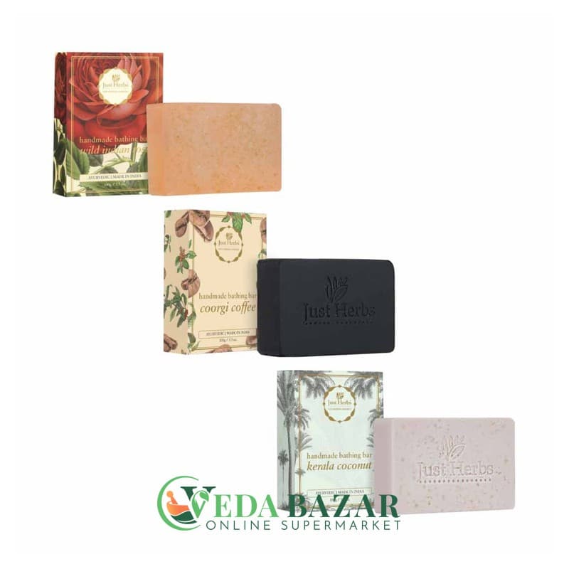 Набор Мыла "Трио" Ручной Работы (Soap Set "Trio"), Джаст Хербс (Just Herbs) фото