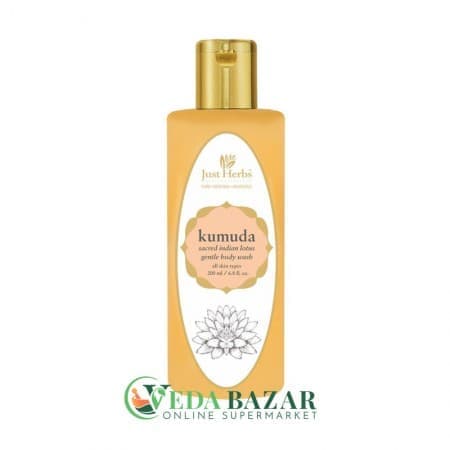 Увлажняющий Гель Для Душа "Кумуда" (Kumudai Shower Gel), 200 Мл, Джаст Хербс (Just Herbs) фото