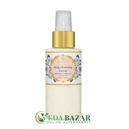 Лосьон Для Лица "Глубокое Очищение" (Deep Cleansing Lotion), 100 Мл, С Алоэ Вера И Индийской Розой, Джаст Хербс (Just Herbs) фото