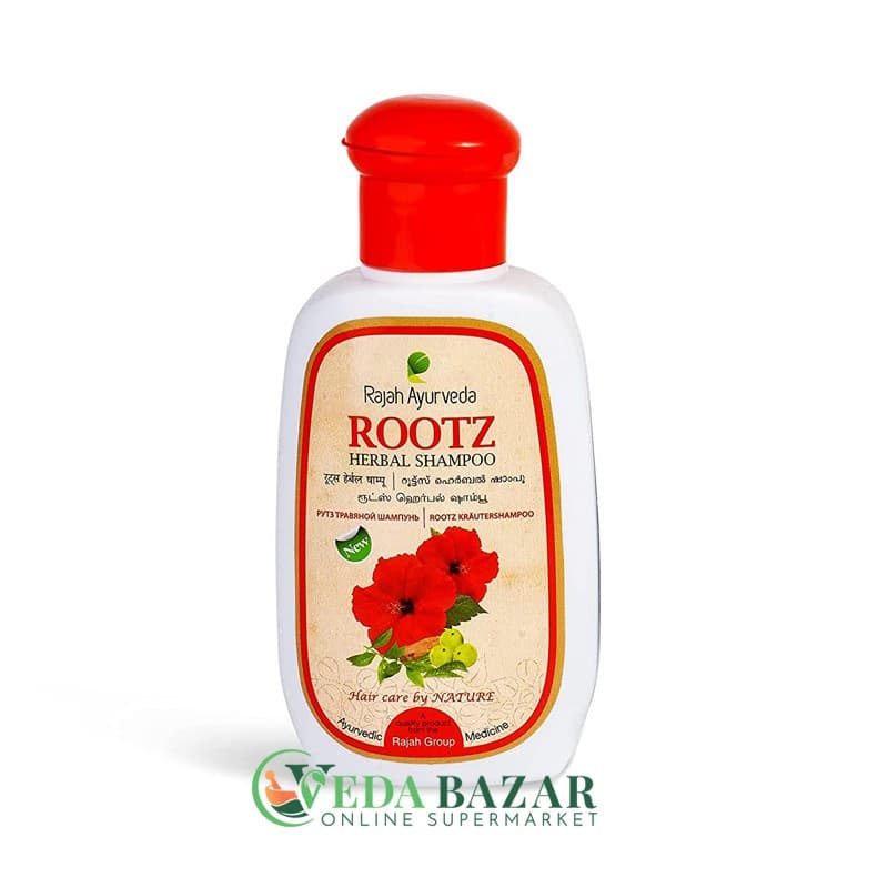 Натуральный Шампунь для Волос Рутз (Rootz), 100 Мл, Раджах Аюрведа (Rajah Ayurveda) фото