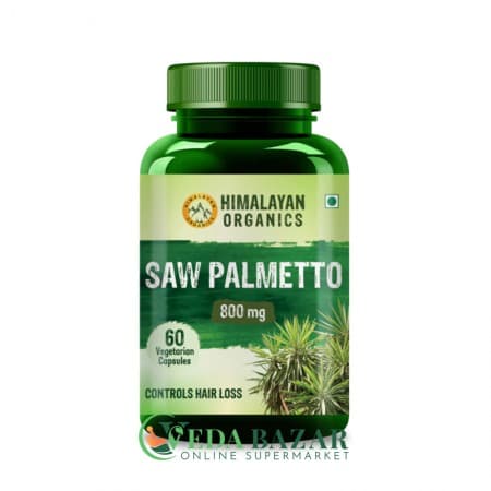 Препарат от Выпадения Волос Со Пальметто (Saw Palmetto), 60 Капсул, Хималаян Органикс (Himalayan Organics) фото