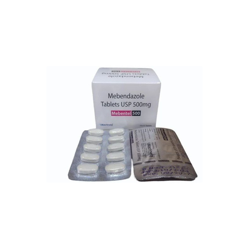 Mebentel (Mebendazole), 500 mg, 100 tab, Kachhela photo