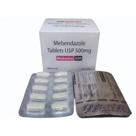 Mebentel (Mebendazole), 500 mg, 10 tab, Kachhela