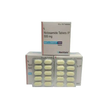 Niklobest (niclosamide), from parasites, 500 mg, 10 tab, Kachhela