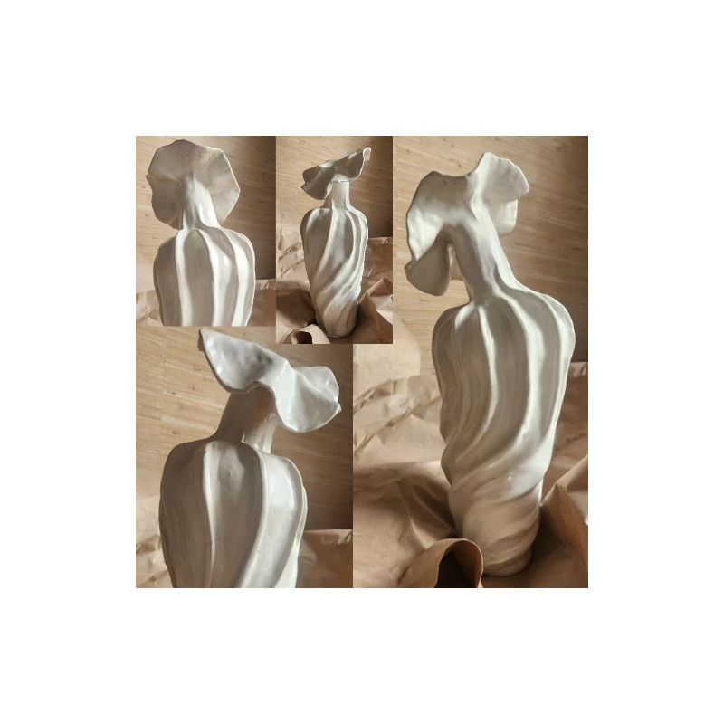 Керамическая ваза RAY (ручная работа), высота 46 см фото