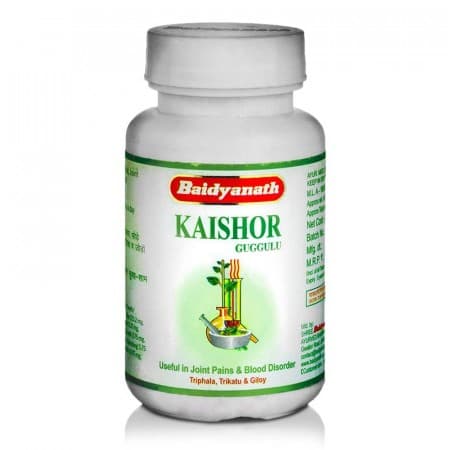 Средство для выведения токсинов Кайшор Гуггул (Kaishor Guggulu), 80 таб, Байдианат (Baidyanath) фото