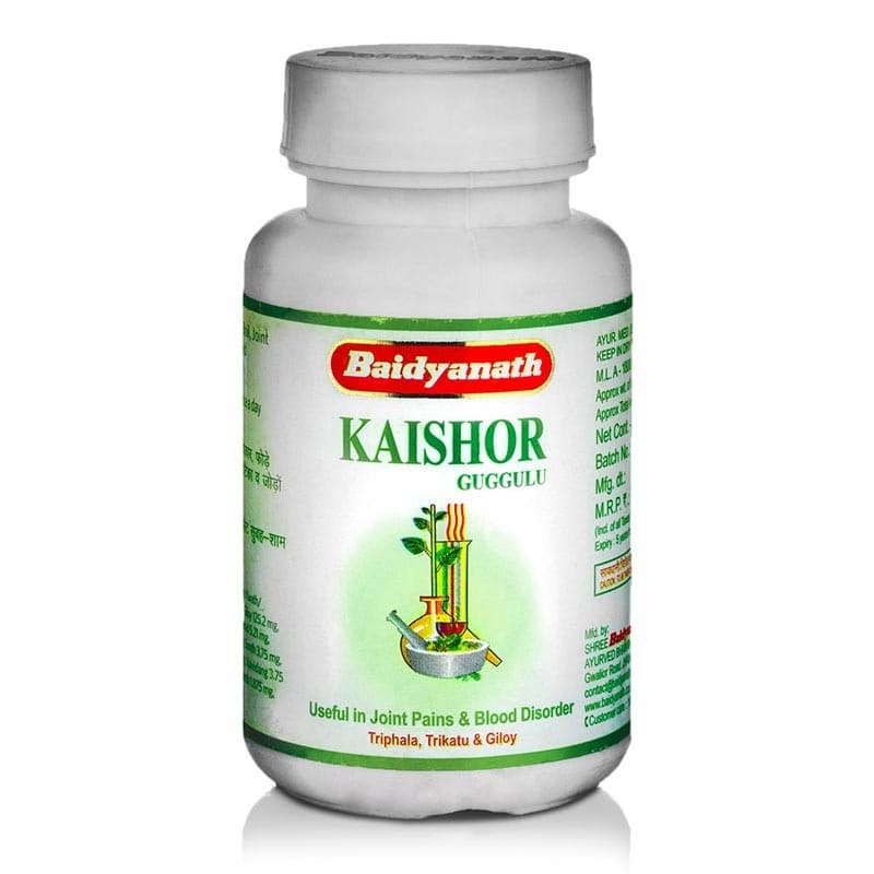 Средство для выведения токсинов Кайшор Гуггул (Kaishor Guggulu), 80 таб, Байдианат (Baidyanath) фото