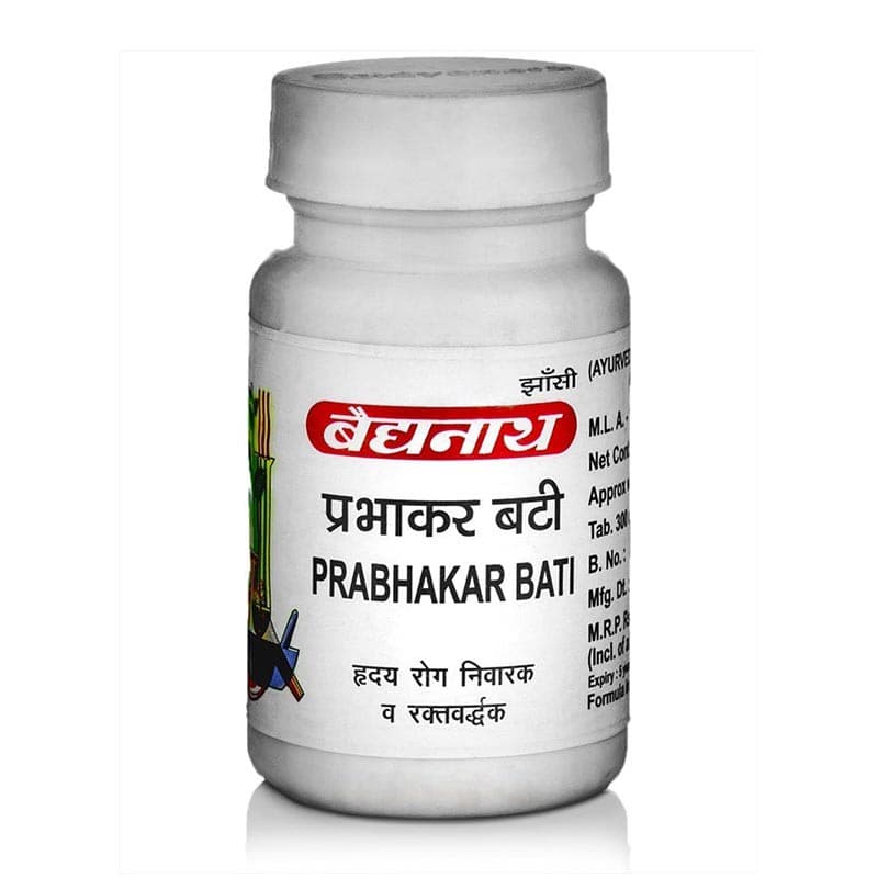 Прабхакар Вати (Prabhakar Bati), 80 таб, Байдианат (Baidyanath) фото