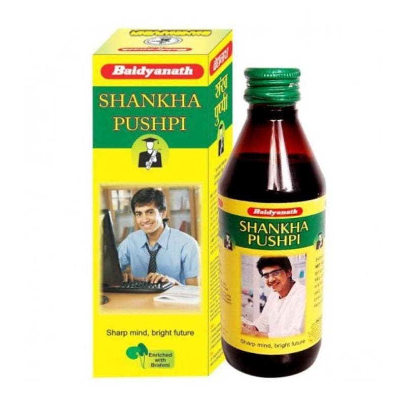 Сироп Шанкха Пушпи (Shankha Pushpi) улучшение памяти, 300 мл, Байдианат (Baidyanath) фото
