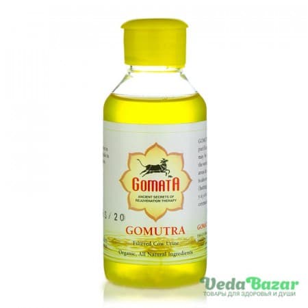 Очищенная коровья моча Гомутра (Gomutra), 100 мл, Гомата (Gomata) фото
