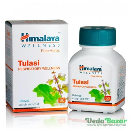 Туласи (Tulasi) при простуде, 60 таб, Хималая (Himalaya) фото