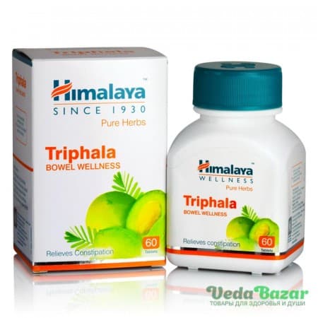 Препарат для Очищения Организма Трифала (Triphala), 60 Таб, Хималая (Himalaya) фото