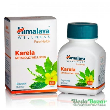 Карела (Karela) диабет, очищение организма, 60 таб, Хималая (Himalaya) фото