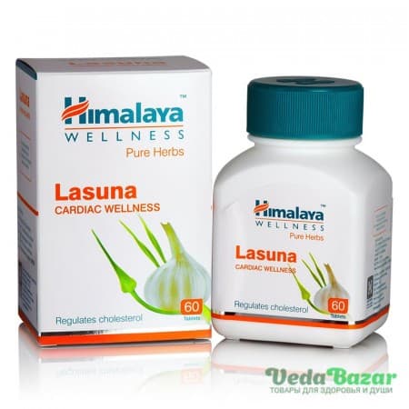 Ласуна (Lasuna) здоровые сосуды, 60 таб, Хималая (Himalaya) фото