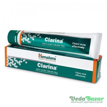 Крем от прыщей и угревой сыпи Кларина (Clarina), 30 гр, Хималая (Himalaya) фото