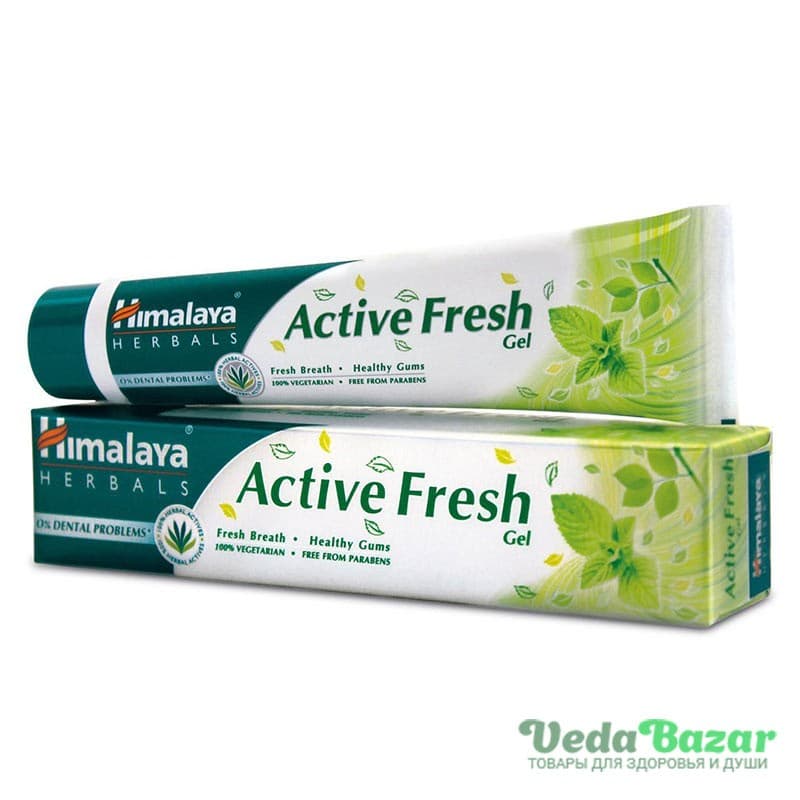 Зубная паста-гель Активная Свежесть (Active Fresh Gel), 80 гр, Хималая (Himalaya) фото