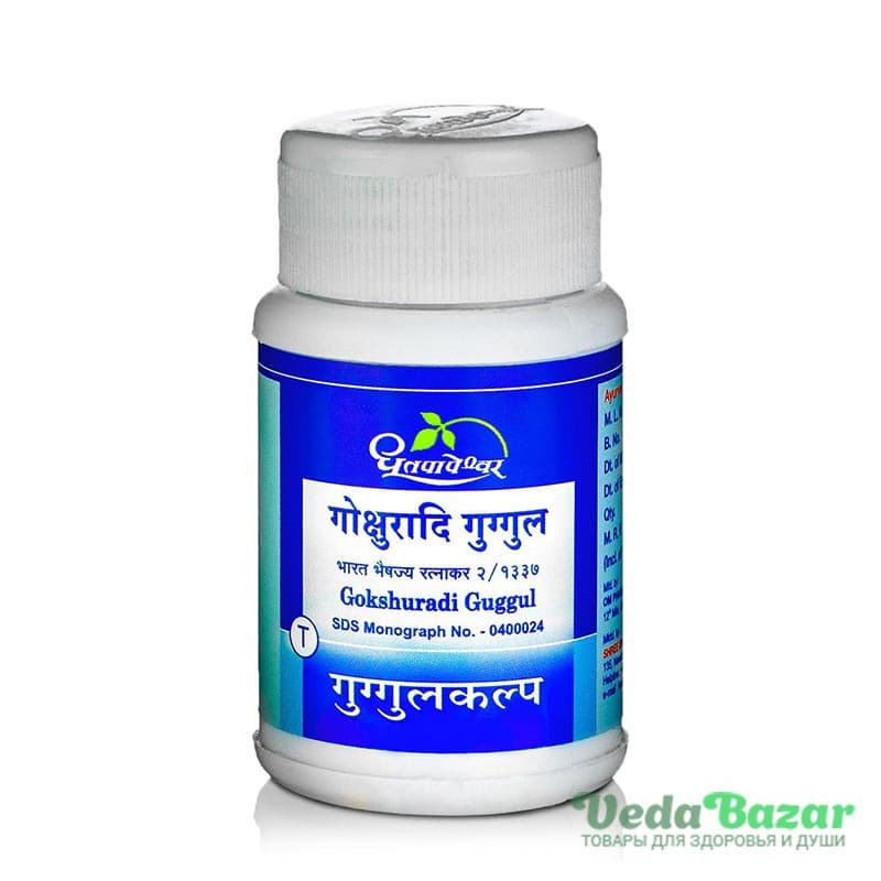 Гокшуради Гуггул (Gokshuradi Guggul), 60 таб, Дхутапапешвар (Dhootapapeshwar) фото