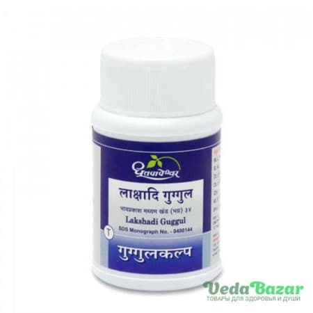 Лакшади Гуггул (Lakshadi Guggul) для суставов и костей, 60 таб, Дхутапапешвар (Dhootapapeshwar) фото