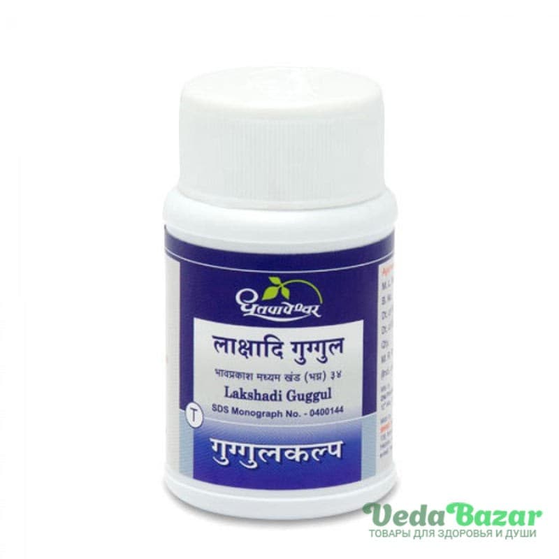 Лакшади Гуггул (Lakshadi Guggul) для суставов и костей, 60 таб, Дхутапапешвар (Dhootapapeshwar) фото