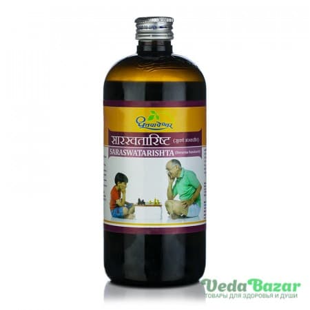 Тоник Сарасватаришта (Saraswatarishta), 450 мл, Дхутапапешвар (Dhootapapeshwar) фото