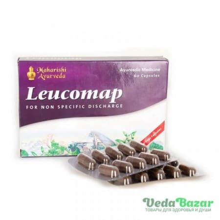 Лейкомап (Leucomap) мочеполовая и репродуктивная системы, 60 капсул, Махариши Аюрведа (Maharishi Ayurveda) фото