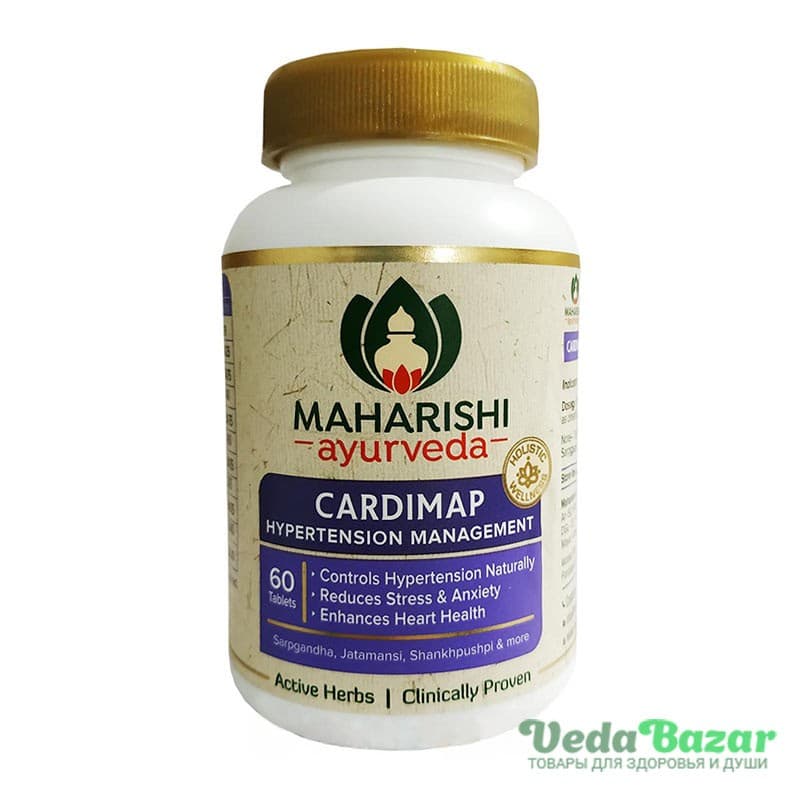Кардимап (Cardimap) от гипертонии, 60 таб, Махариши Аюрведа (Maharishi Ayurveda) фото