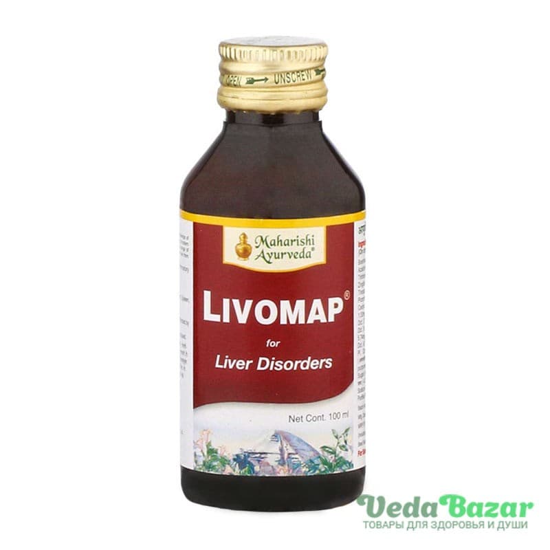 Сироп Ливомап (Livomap) лечение печени, 200 мл, Махариши Аюрведа (Maharishi Ayurveda) фото