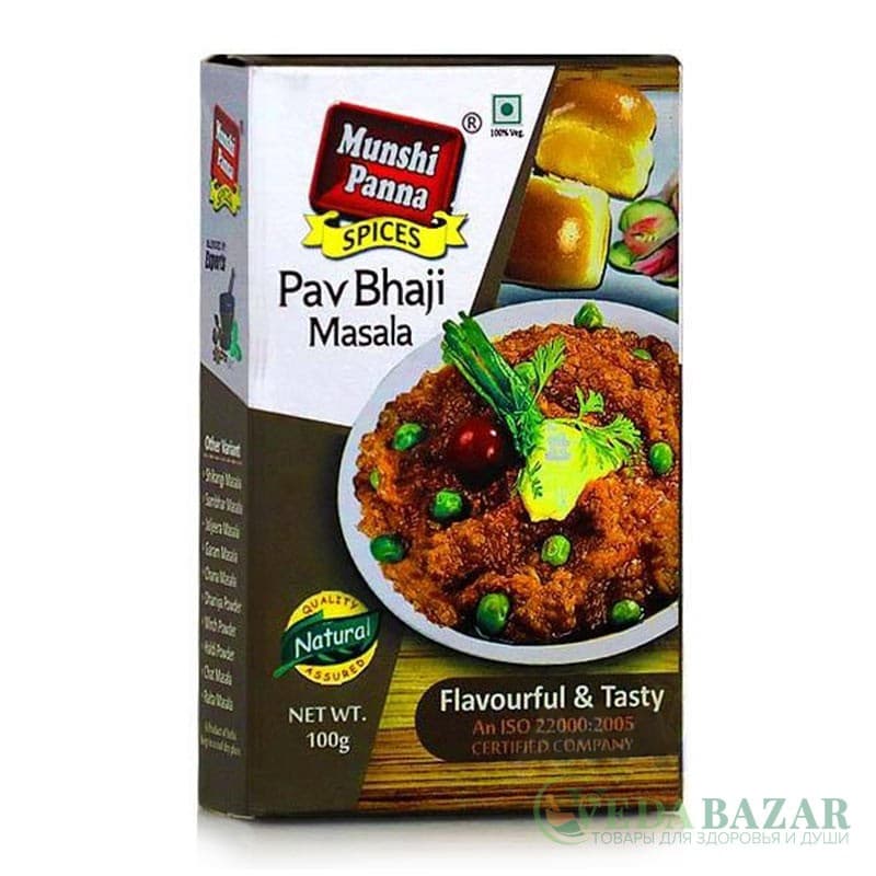 Пав Бхаджи Масала (Pav Bhaji Masala), 100 гр, Мунши Панна (Munshi Panna) фото