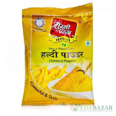 Куркума молотая (Turmeric Powder), 100 гр, Мунши Панна (Munshi Panna) фото