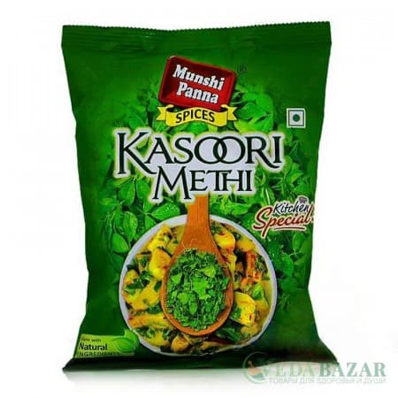 Листья Пажитника Касури Метхи (Kasoori Methi), 50 гр, Мунши Панна (Munshi Panna) фото