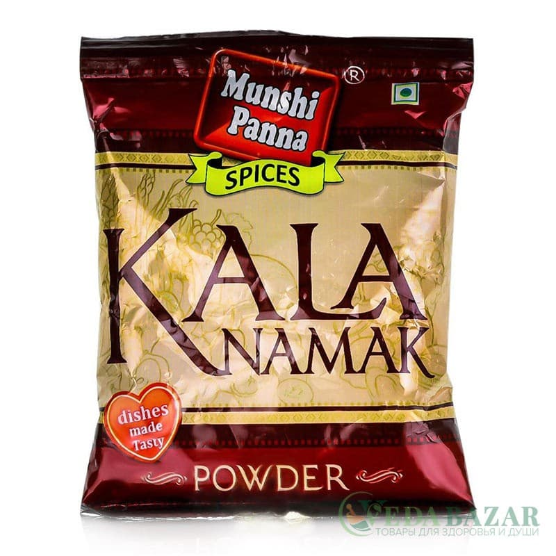 Черная соль Кала Намак (Kala Namak), 100 гр, Мунши Панна (Munshi Panna) фото