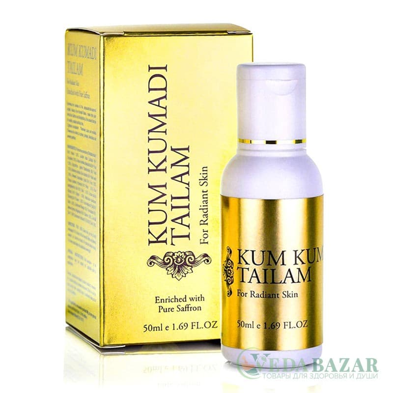Омолаживающее масло Кумкумади (Kum Kumadi Tailam), 50 мл, Васу (Vasu) фото