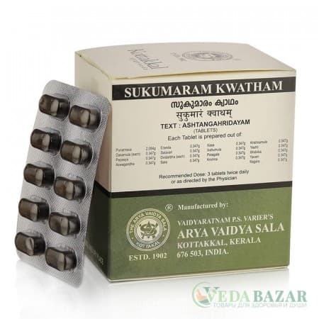 Сукумара Кватхам (Sukumaram Kwatham) женская репродуктивная система, 100 таб, Коттаккал (Kottakkal) фото