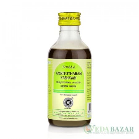 Амритотхарам Кашаям (Amritotharam Kashayam) противовирусное средство, 200 мл, Коттаккал (Kottakkal) фото