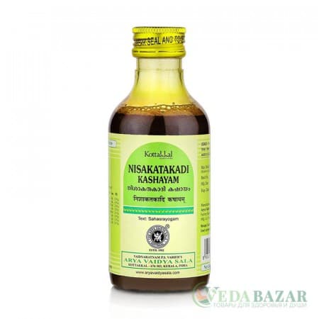 Нишакатакади Кашаям (Nisakatakadi Kashayam) лечение диабета, 200 мл, Коттаккал (Kottakkal) фото