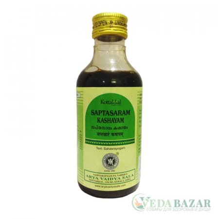 Саптасарам Кашаям (Saptasaram Kashayam) баланс вата-доши, 200 мл, Коттаккал (Kottakkal) фото