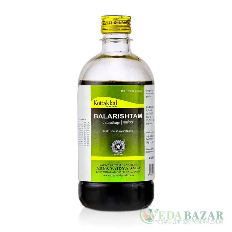 Балариштам (Balarishtam) аюрведический тоник для лечения суставов, 450 мл, Коттаккал (Kottakkal) фото