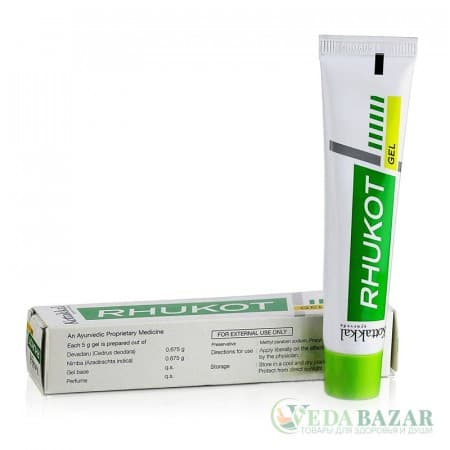 Рукот гель (Rhukot gel) обезболивающий гель для суставов, 25 гр, Коттаккал (Kottakkal) фото