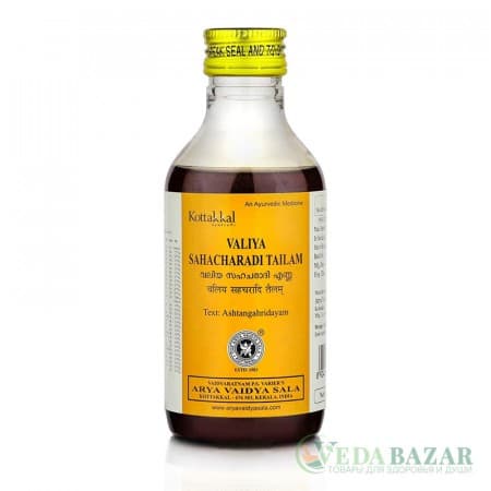 Валия Сахачаради Тайлам (Valiya Sahacharadi Tailam) антиревматическое, лечение болезней ног, 200 мл, Коттаккал (Kottakkal) фото