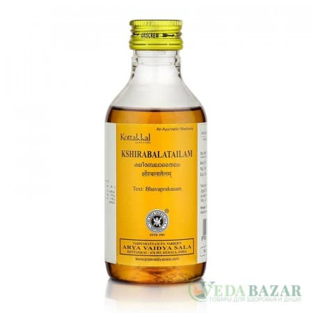 Кширабала Тайлам (Kshirabala Tailam) масло успокаивающее, обезбаливающее, 200 мл, Коттаккал (Kottakkal) фото
