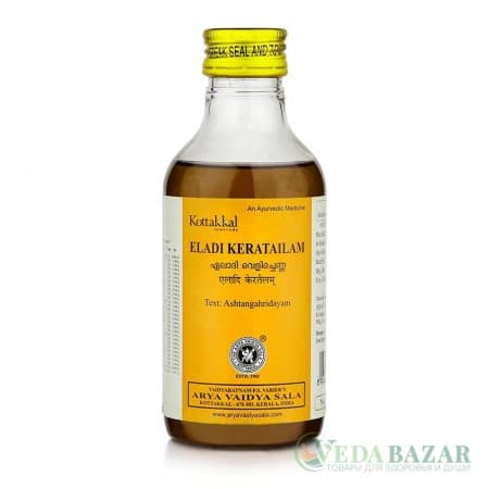 Элади Кера Тайлам (Eladi Kera Tailam) масло для лечения кожных заболеваний и полости рта, 200 мл, Коттаккал (Kottakkal) фото