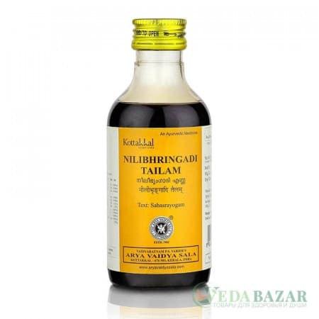 Нилибхрингади Тайлам (Nilibhringadi Tailam) масло от преждевременного поседения, выпадения волос, 200 мл, Коттаккал (Kottakkal) фото
