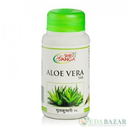 Алоэ Вера (Aloe Vera), 60 таб, Шри Ганга (Shri Ganga) фото