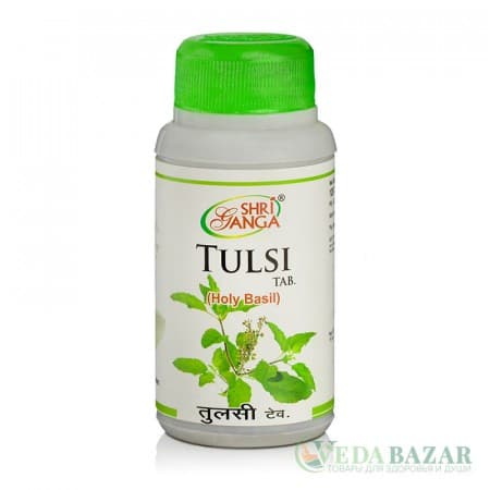 Туласи (Tulsi) помощь при простуде, 120 таб, Шри Ганга (Shri Ganga) фото